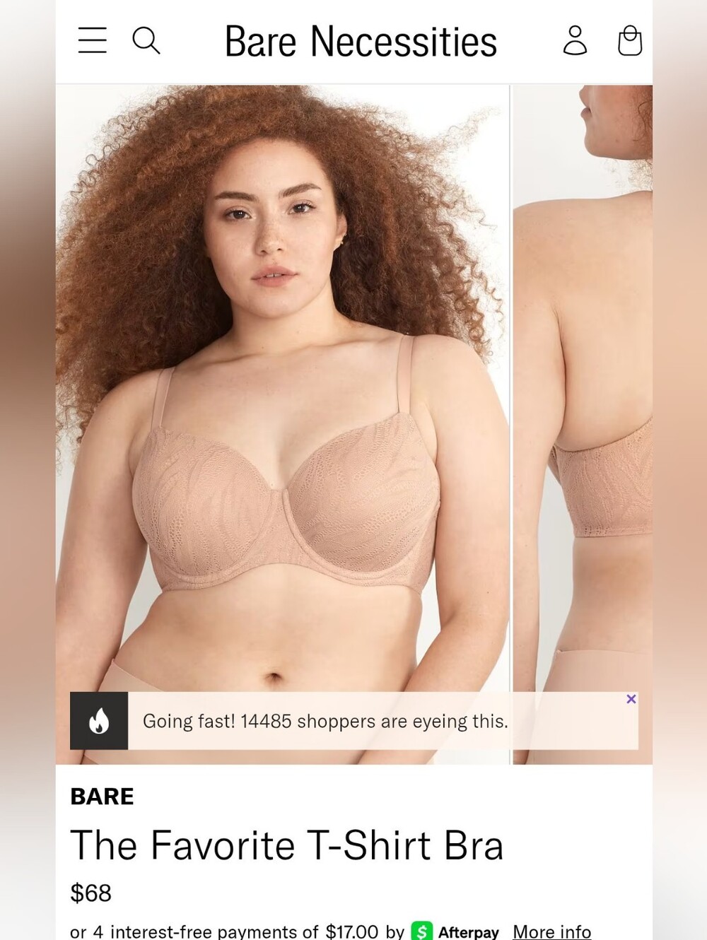 Tshirt Bra 36I
